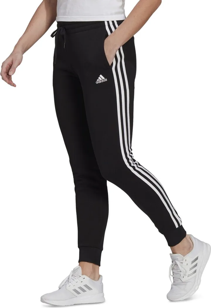 adidas Women's 3-Stripe Cotton Fleece Sweatpant Jogger
