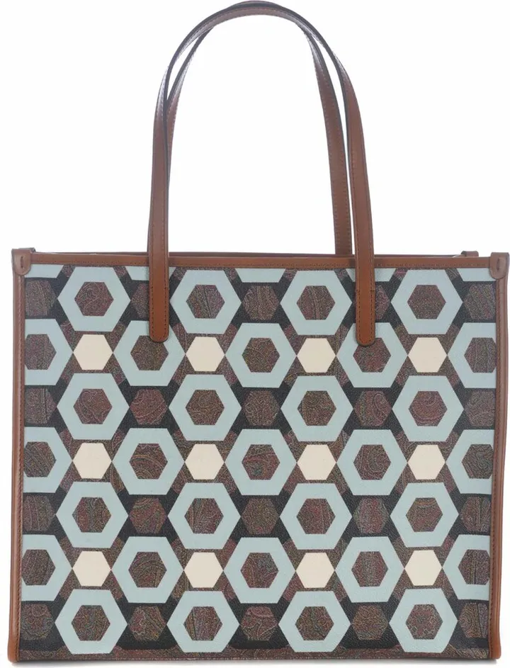 Shopping Bag Etro Medium geometric Paisley Jacquard