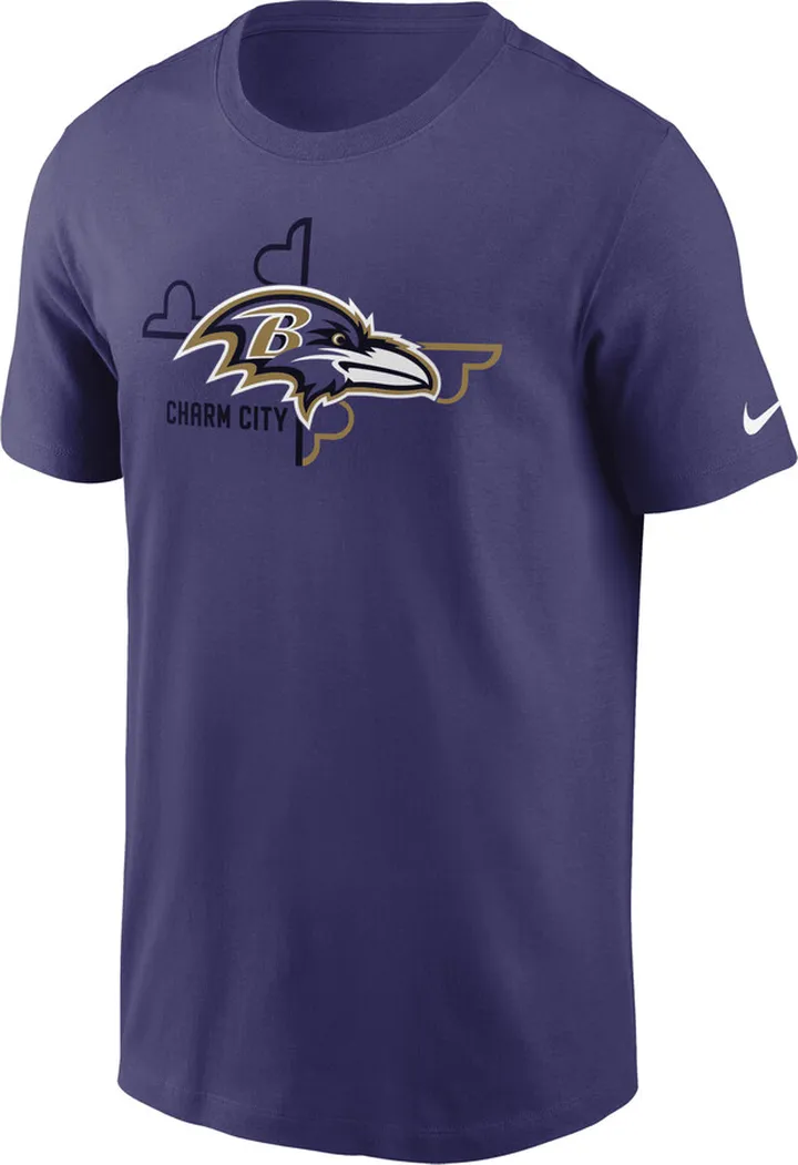 Nike Men's Local Phrase Essential (NFL Baltimore Ravens) T-Shirt in Purple