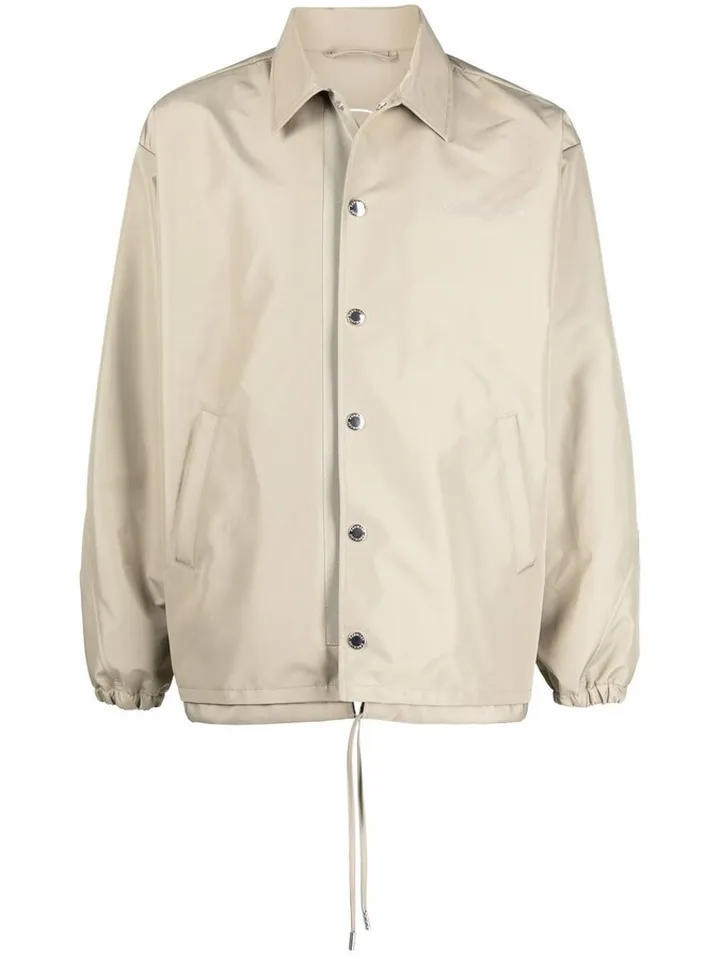 Logo Embroidered Bomber Jacket