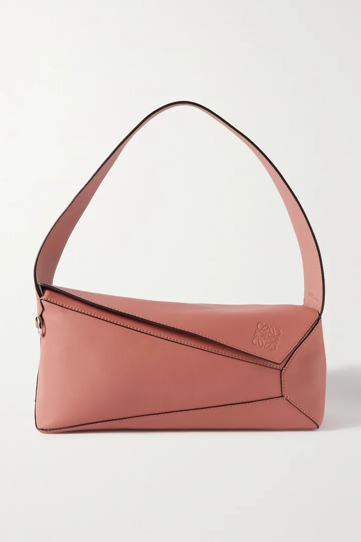 Loewe - Puzzle Medium Leather Shoulder Bag - Pink