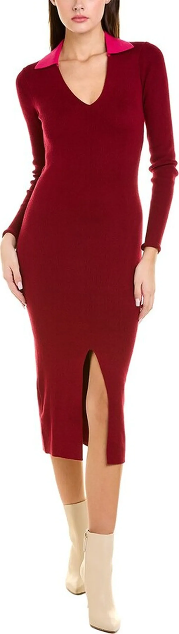 NAADAM Peachskin Silk-Blend Sweaterdress