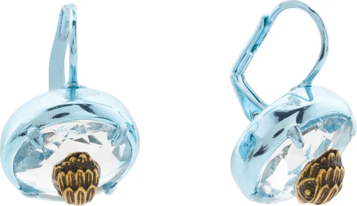 Round Lever Back Earrings