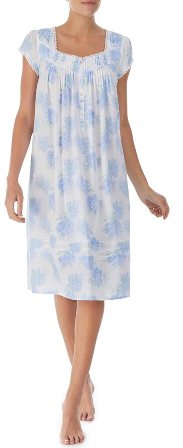 Lace Trim Waltz Nightgown