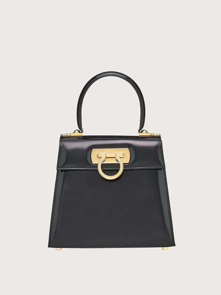 Ferragamo Women Iconic Top Handle (S) Black