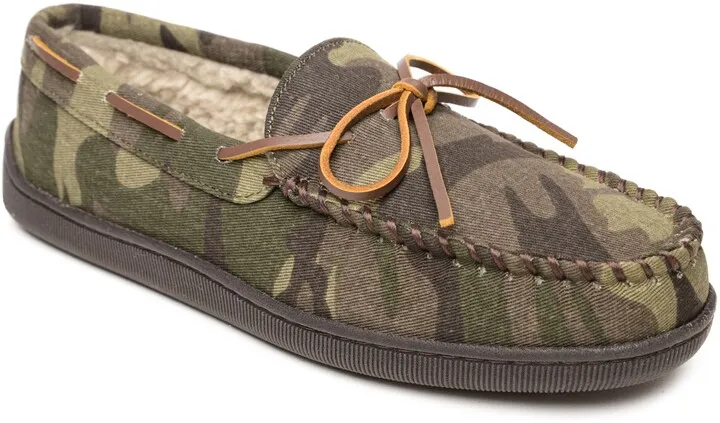 Camo Fleece Lined Moccasin