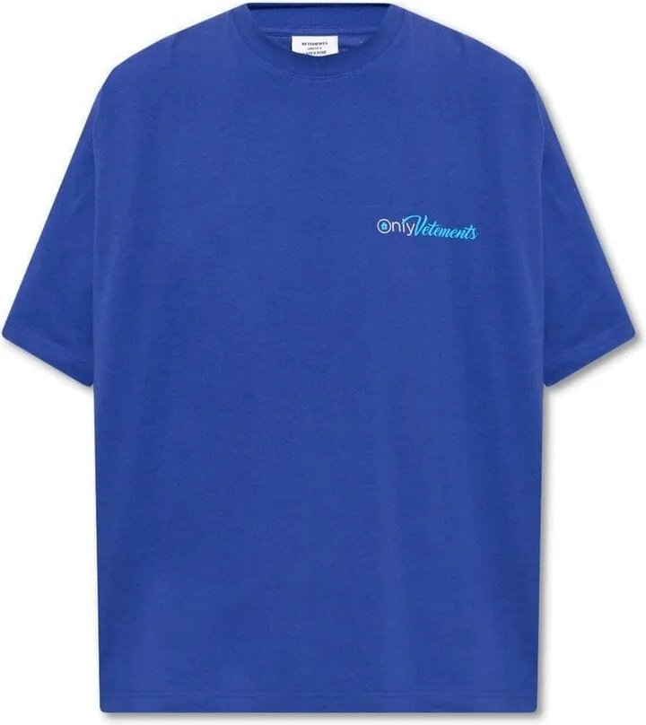 Vetements Logo Printed Oversized-Fit T-Shirt