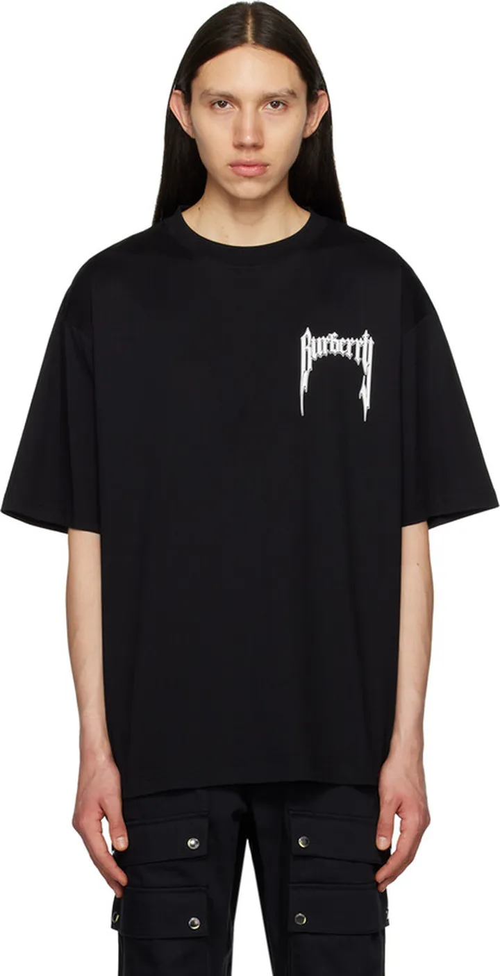 Burberry Black Printed T-Shirt