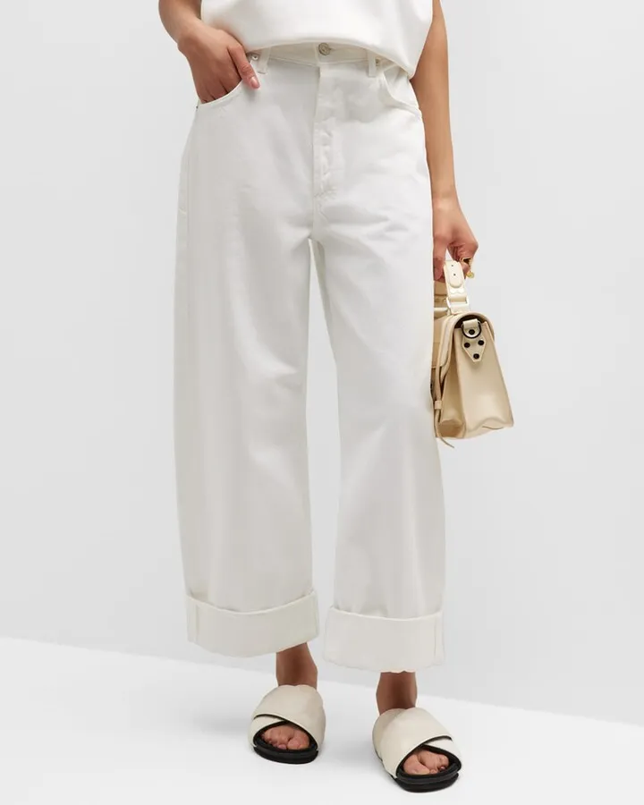 Ayla Baggy Cuffed Crop Jeans