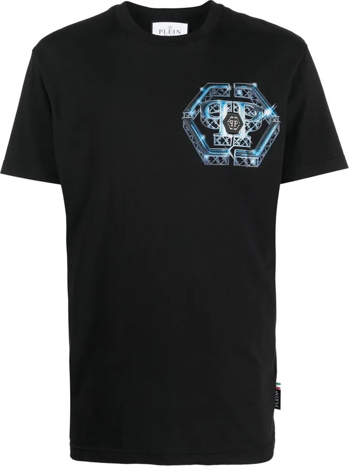 Hexagon logo-print T-shirt