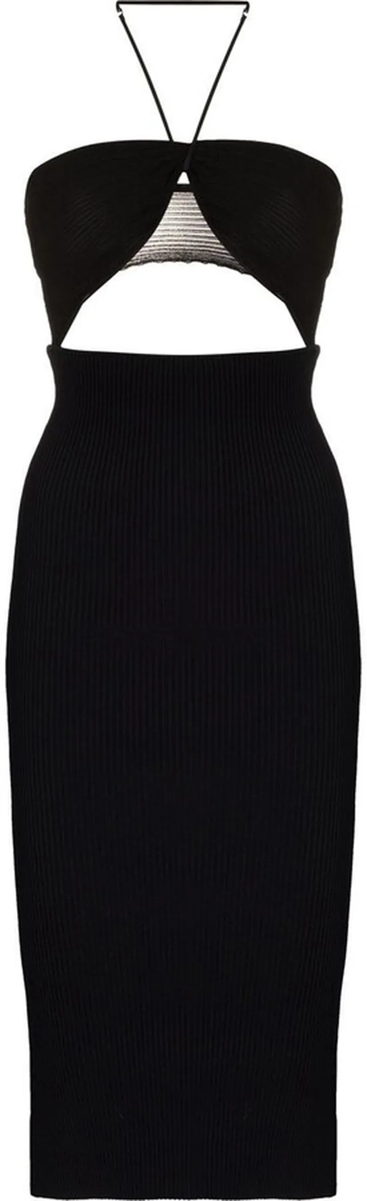 Knitted Halterneck Midi Dress