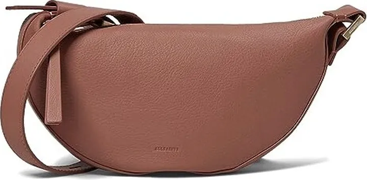 AllSaints Half Moon Crossbody (Terracotta Pink) Cross Body Handbags