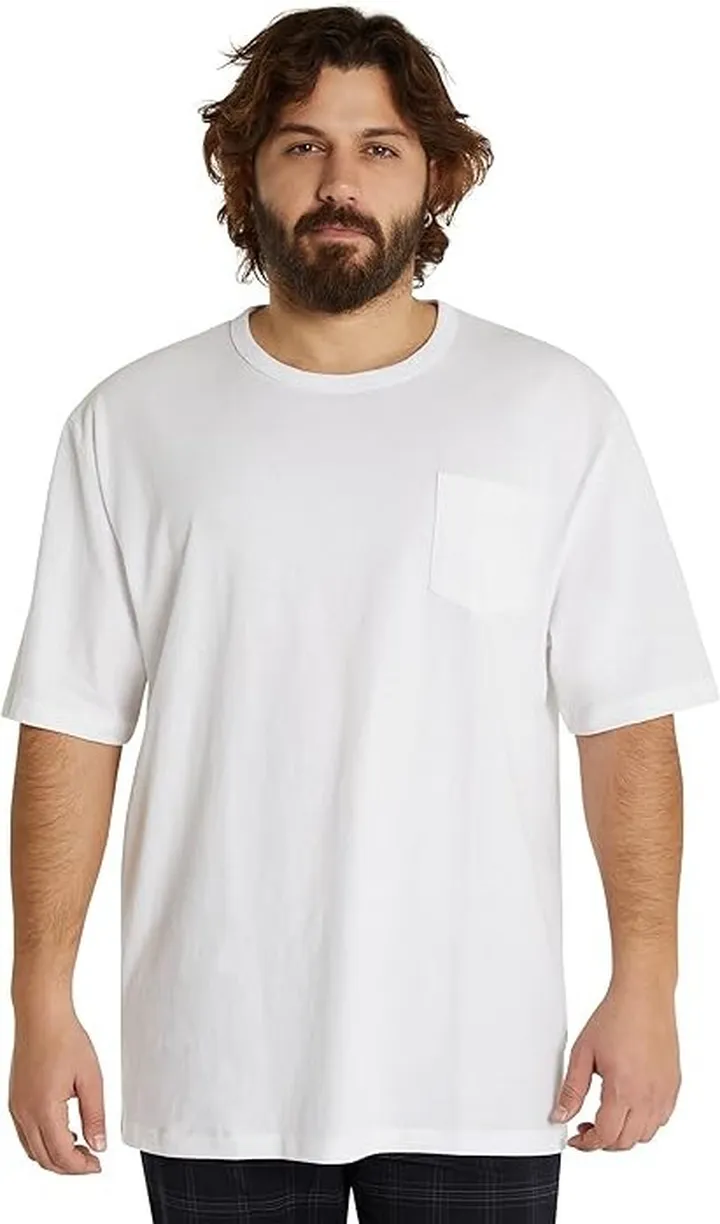 Johnny Bigg Big Tall Global Oversized Tee (White) Men's Clothing