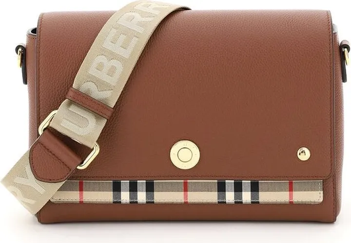 Burberry Note Vintage Checked Crossbody Bag