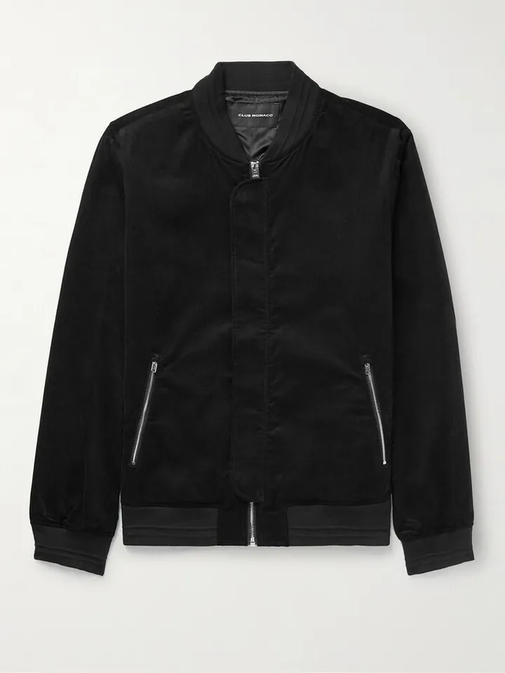 Cotton-Corduroy Bomber Jacket
