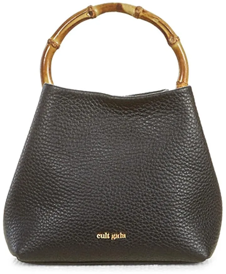Mini Solene Leather Top Handle Bag