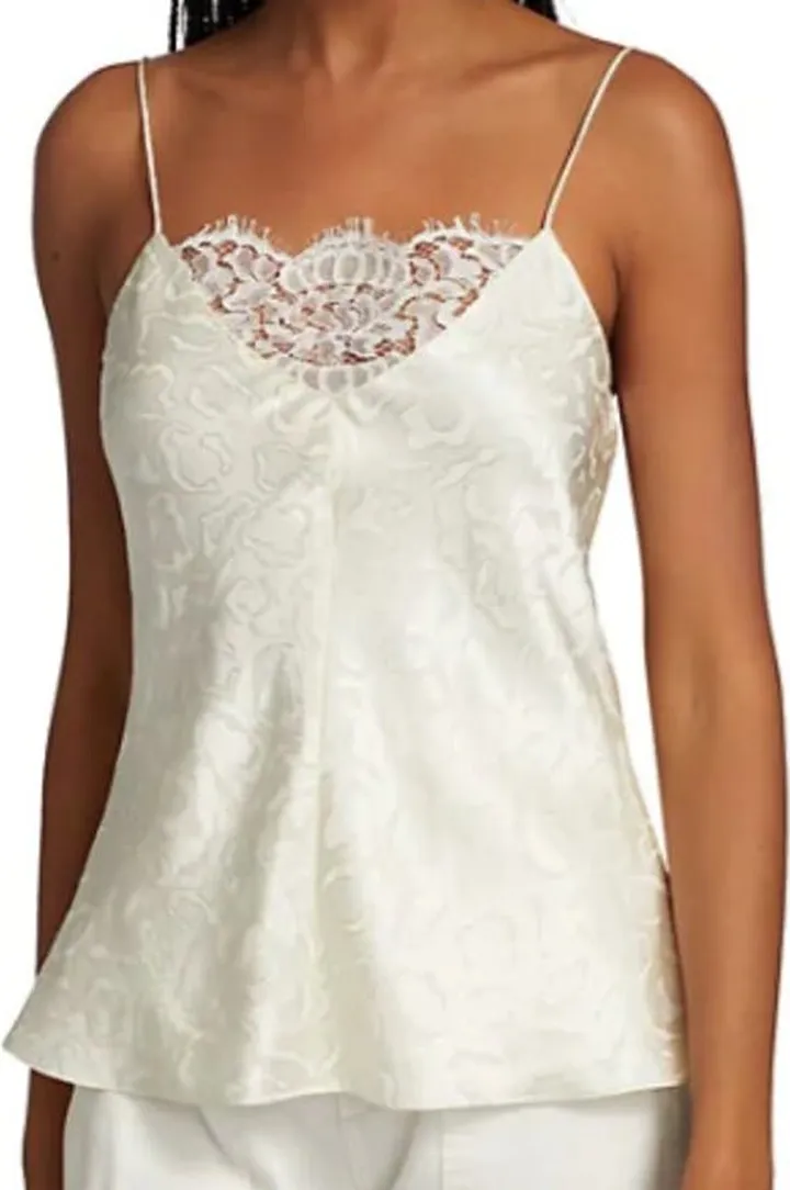 Rosetta Getty Lace Camisole - White