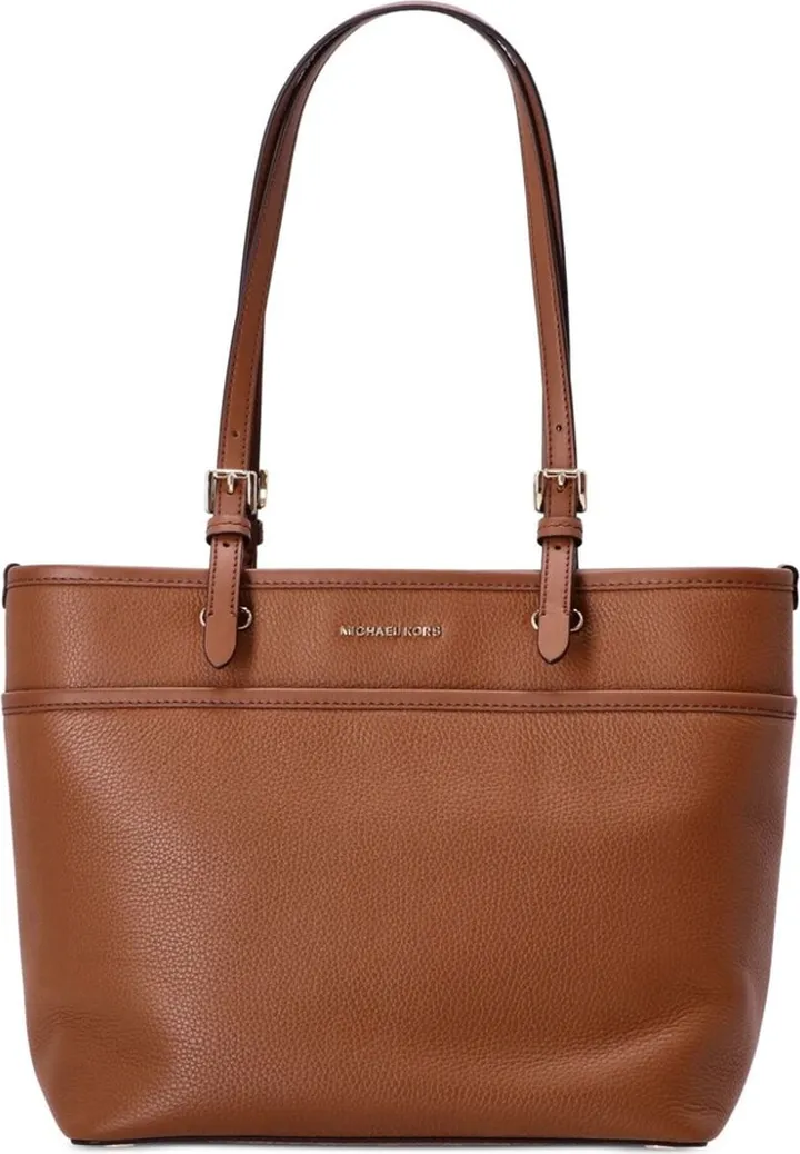 Pebbled-Texture Leather Tote-Bag