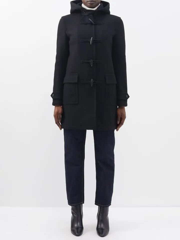 Hooded Virgin-wool Duffel Coat