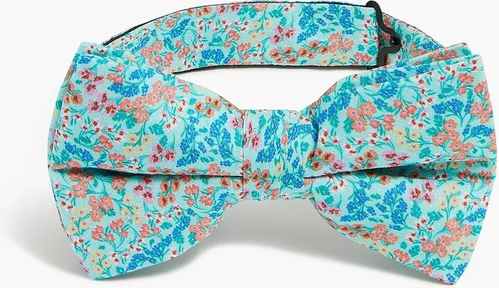 J.Crew Factory Men's Green Floral Bow Tie