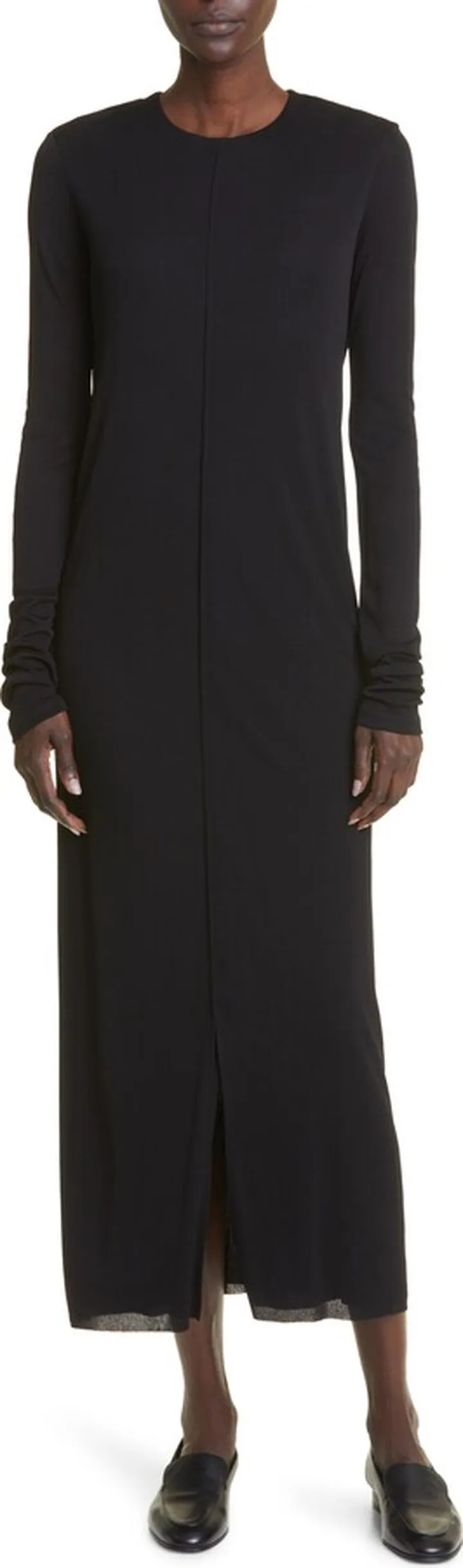 Jacinta Long Sleeve Jersey Midi Dress