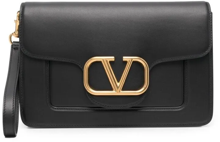 small Vlogo clutch