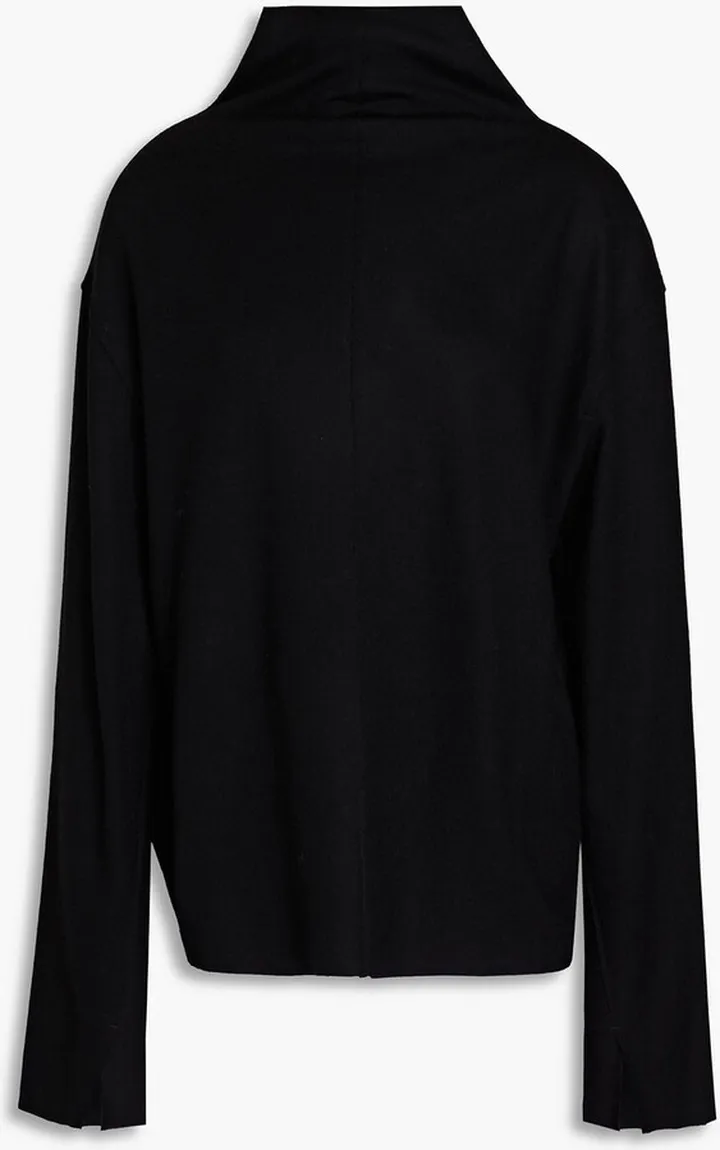 Yan wool-jersey turtleneck top
