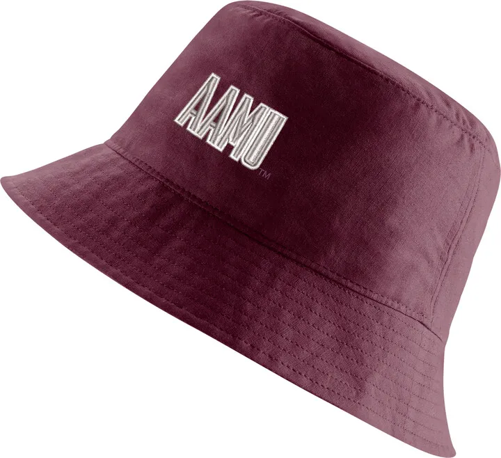 Nike Unisex College (Alabama A&M) Bucket Hat in Red