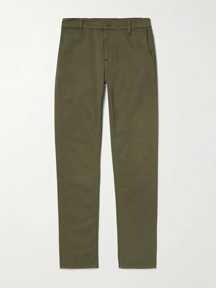 Easy Alvin Slim-Fit Organic Cotton-Blend Trousers