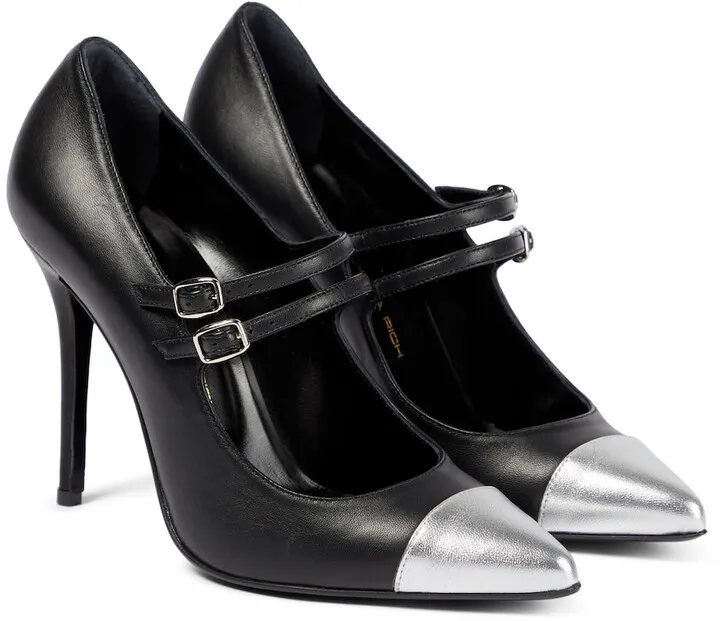 Leather pumps