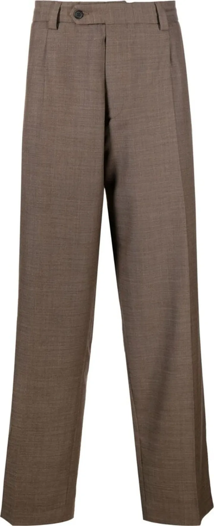 Brown Service Straight-Leg Trousers