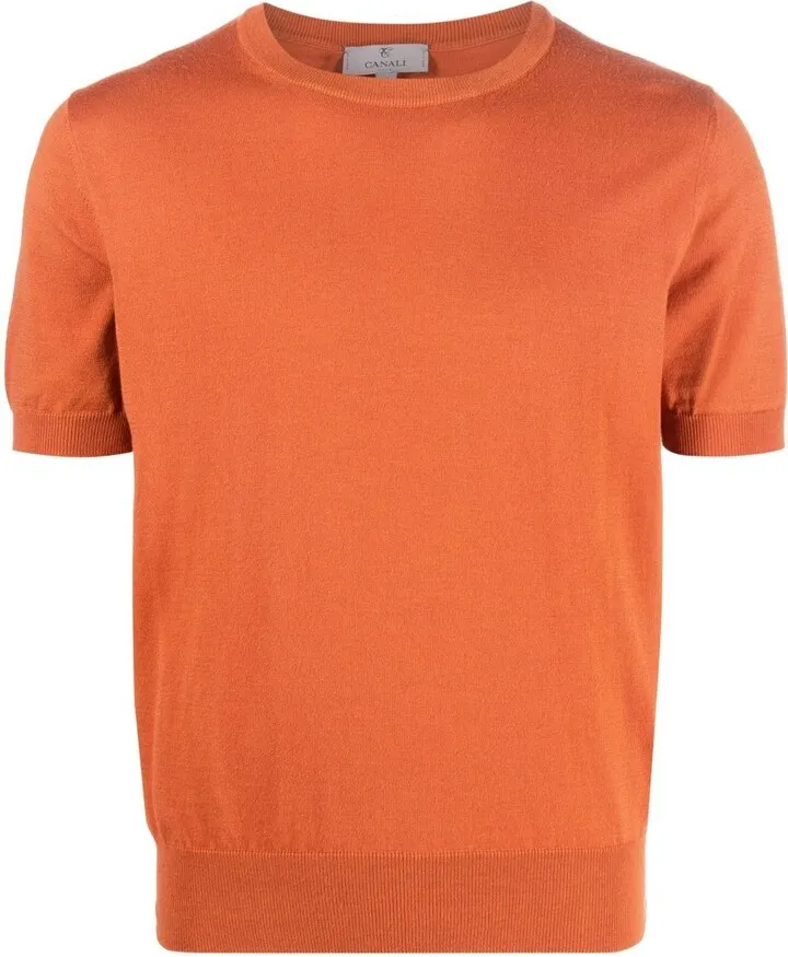 short-sleeved knitted T-shirt