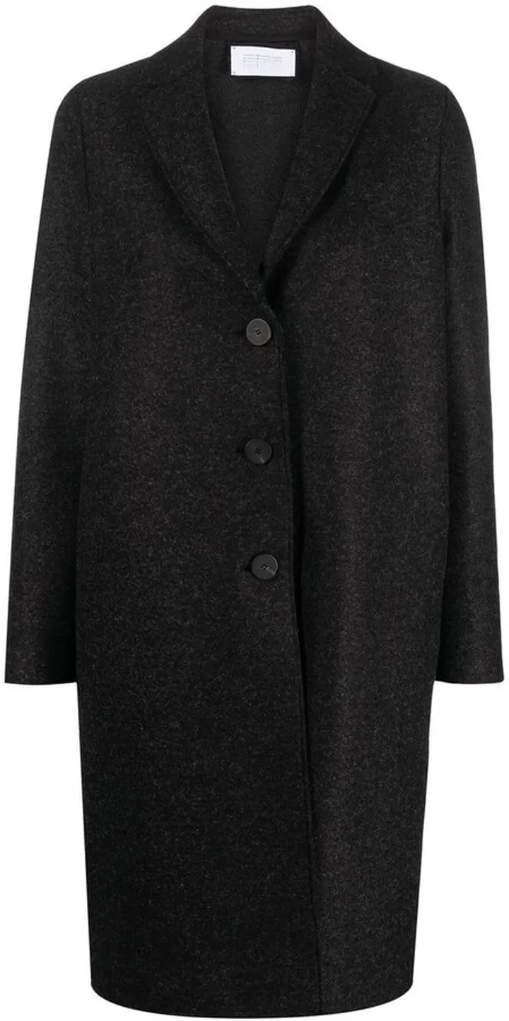 Single-Breasted Wool Coat