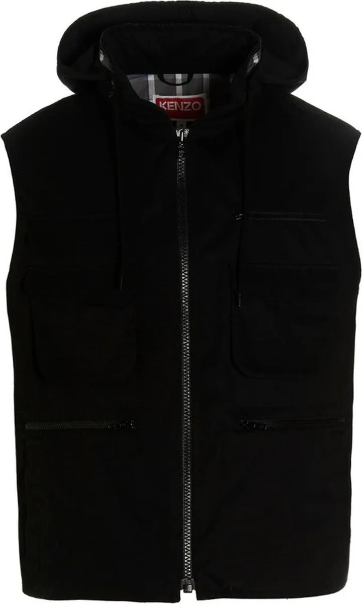 Kenzo Maxi pocket hooded vest