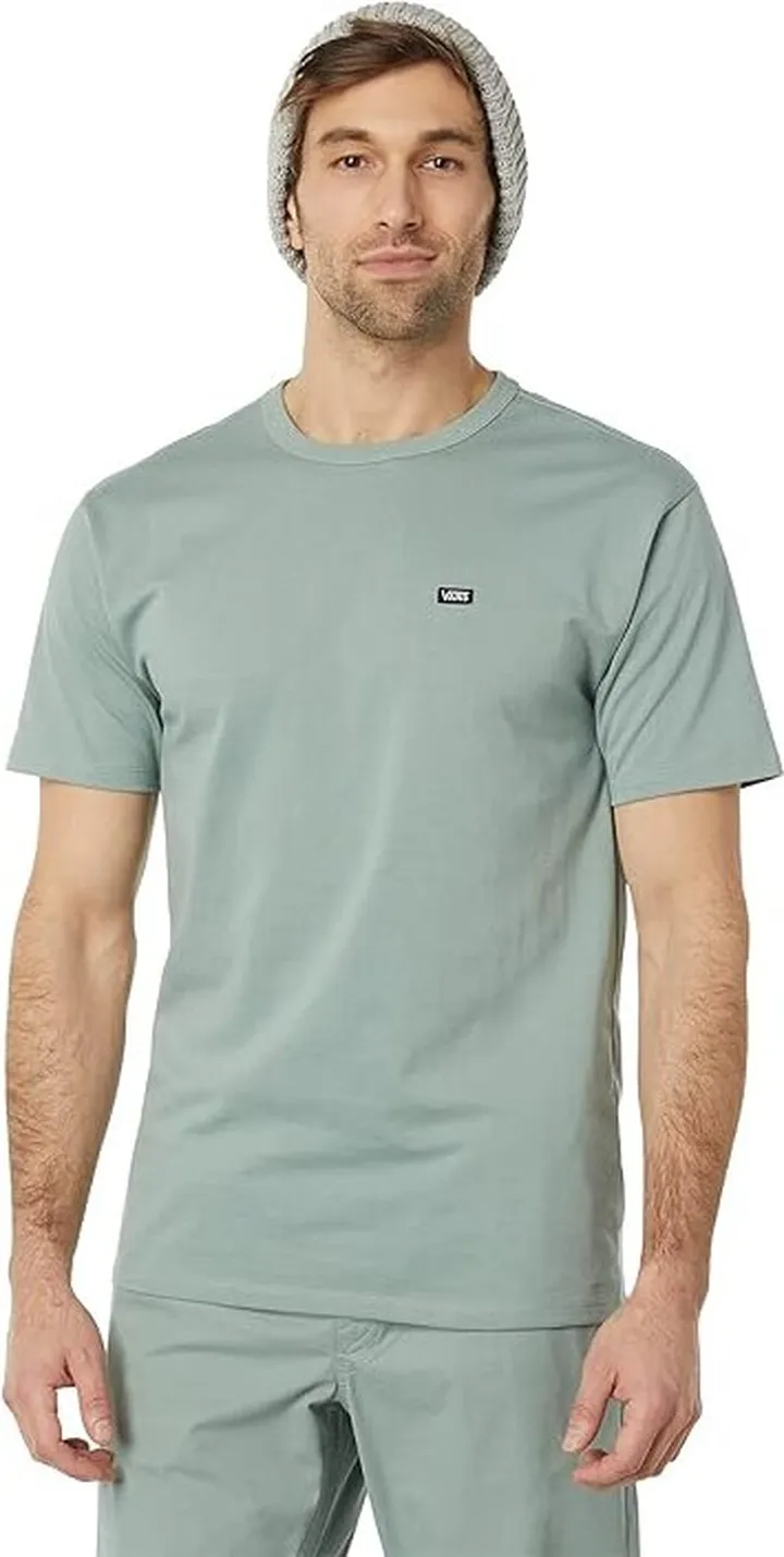 Vans Off The Wall Classic Short Sleeve Tee (Chinois Green) Men's Clothing