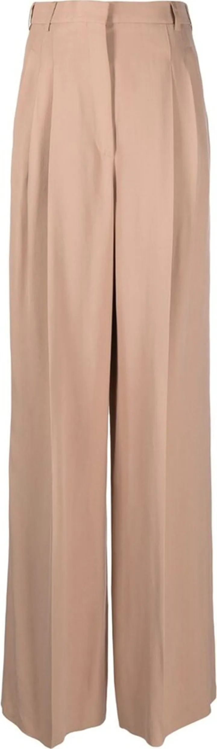 High-Waisted Straight-Leg Trousers