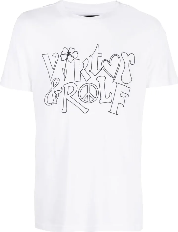 logo-print cotton-blend T-shirt