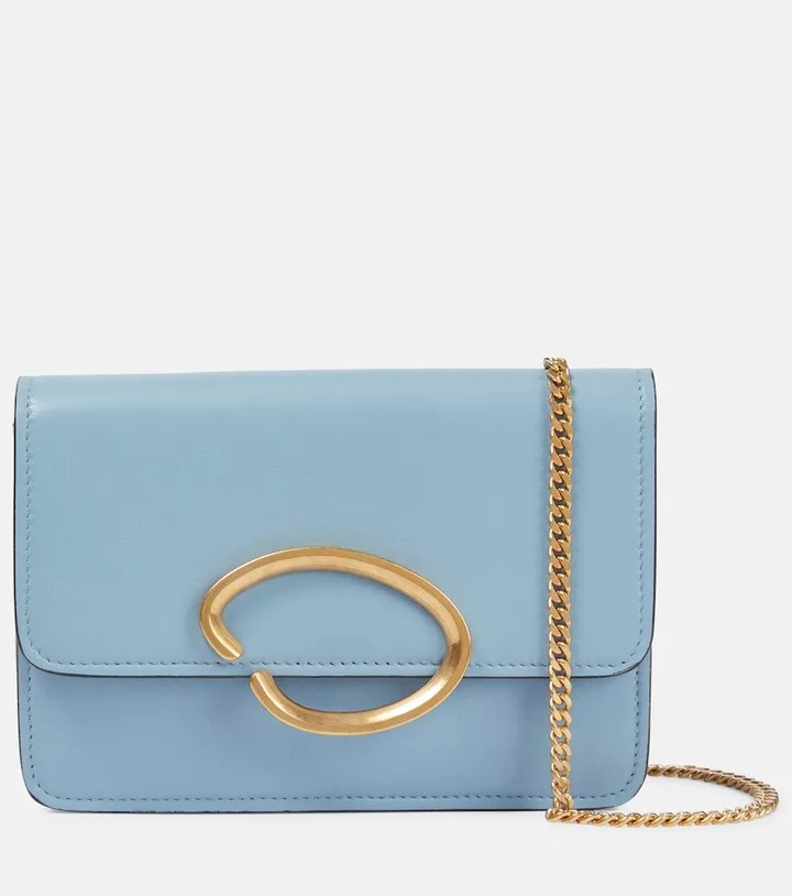 O Pochette leather shoulder bag