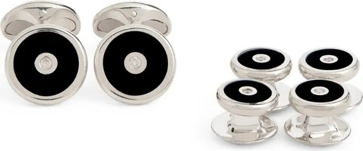 Deakin & Francis Sterling Silver Stud Cufflinks