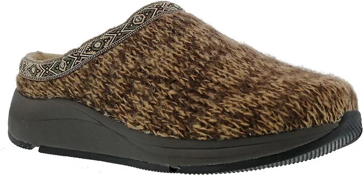 RELAX Mens Slip On Wedge Heel Moccasin Slippers