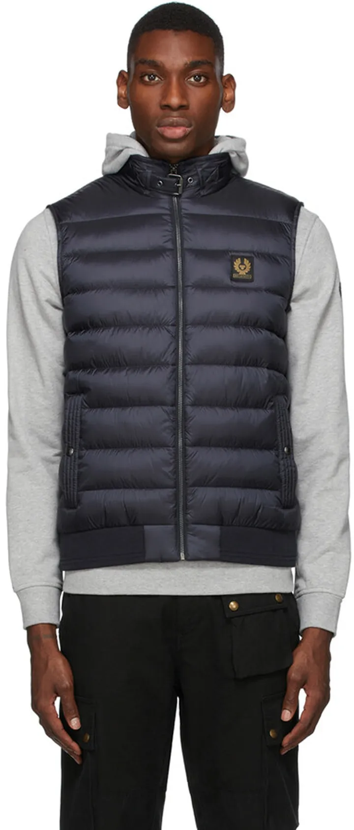 Belstaff Navy Down Circuit Gilet Vest