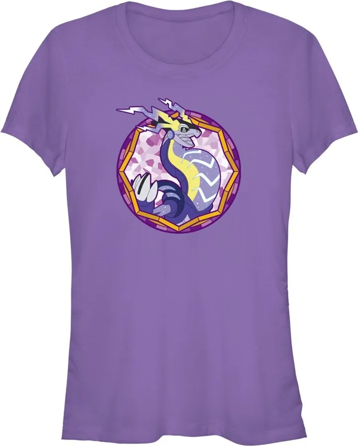 Junior's Pokemon Miraidon Circle T-Shirt - Purple - Medium