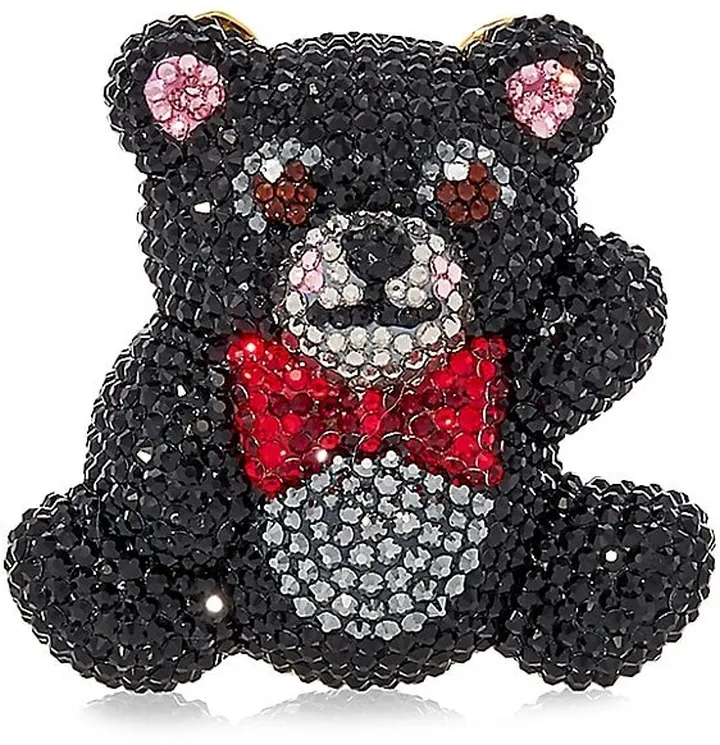 Teddy Bear Crystal Pillbox