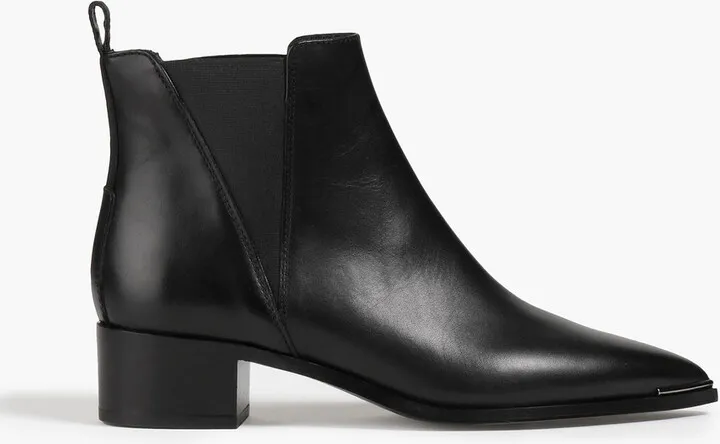 Leather ankle boots