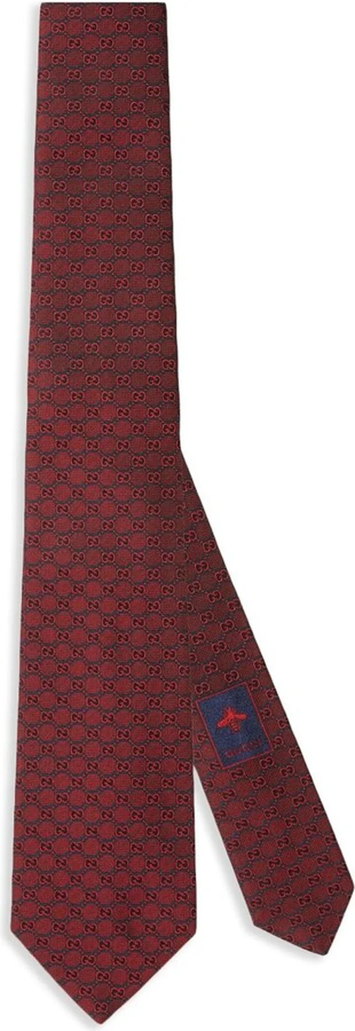 Interlocking G silk tie