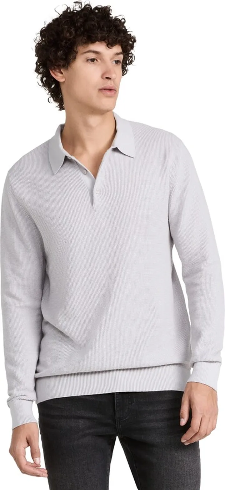 Onia Waffle Cotton Cashmere Polo