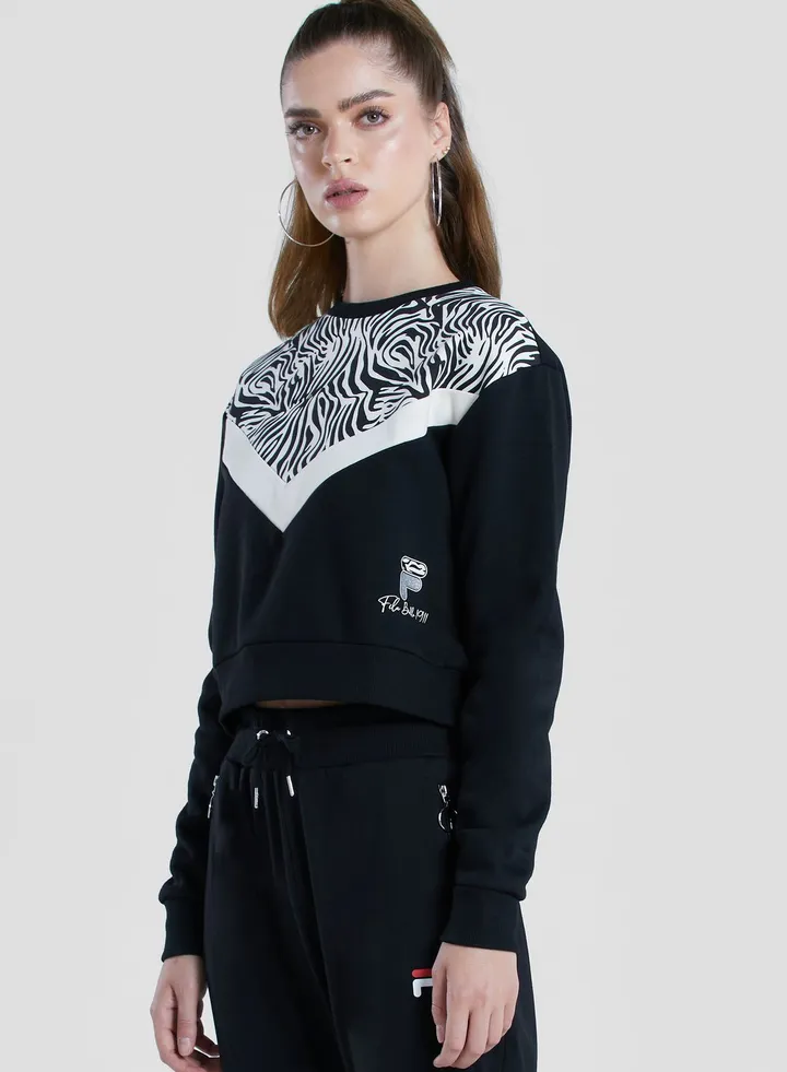 Colour Block Fleece Sweatshirt