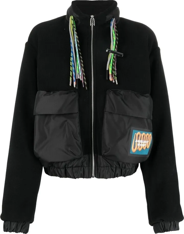 Logo-Patch Zip-Fastening Jacket