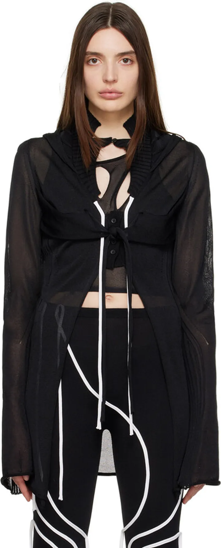 Ottolinger Black Hooded Cardigan