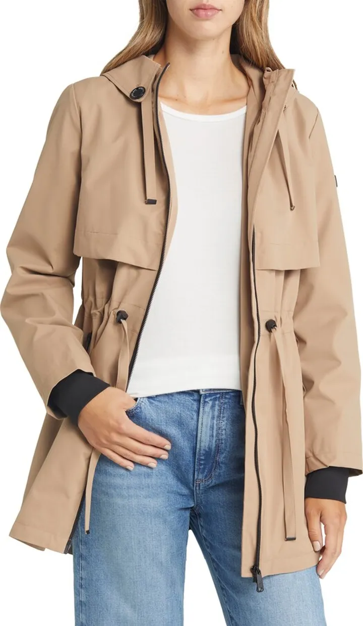 Water Repellent Hooded Parka